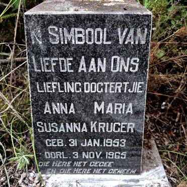 KRUGER Anna Maria Susanna 1953-1965