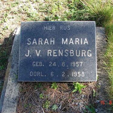 RENSBURG Sarah Maria, J.V. 1957-1958