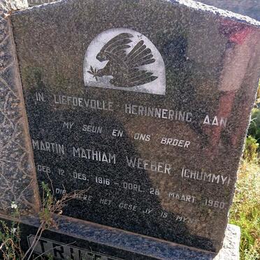 TRUTER Martin Mathiam Weeber 1916-1960