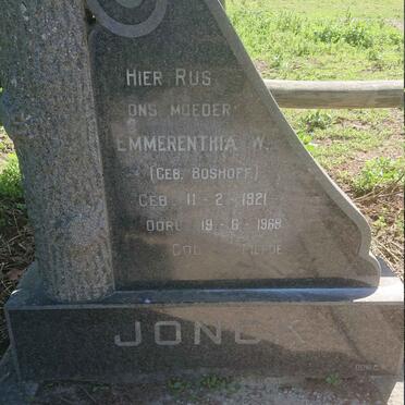 JONCK Emmerenthia W. nee BOSHOFF 1921-1969