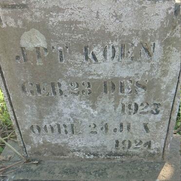 KOEN J.P.T. 1923-1924