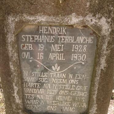 TERBLANCHE Hendrik Stephanus 1928-1930