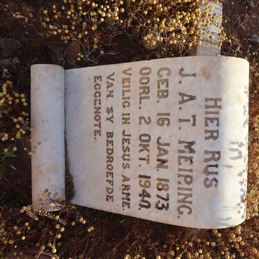 MEIRING J.A.T. 1873-1940