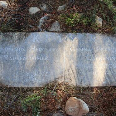 KEYSER Stephanus Hercules Raubenheimer 1902-1994 &amp; Gesina Petronella Catharina PITOUT 1912-1993