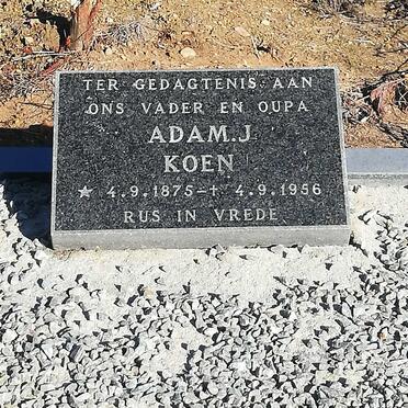 KOEN Adam J. 1875-1956