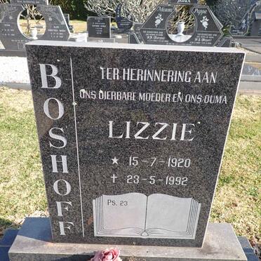 BOSHOFF Lizzie 1920-1992