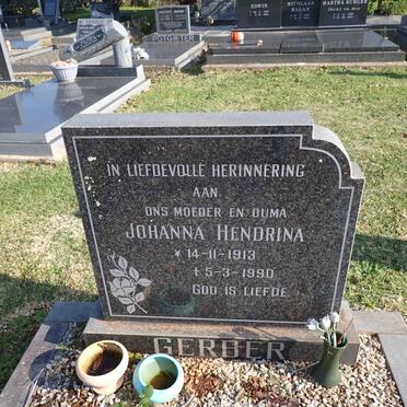 GERBER Johanna Hendrina 1913-1990