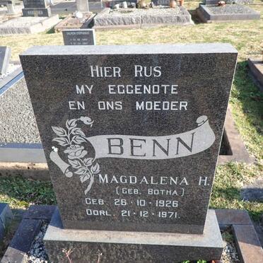 BENN Magdalena H. 1926-1971