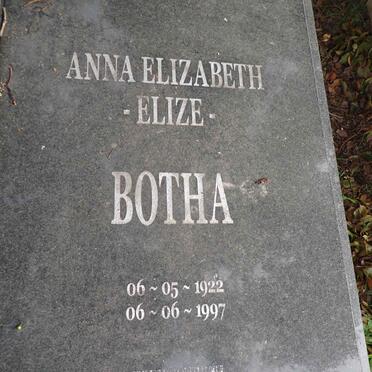 BOTHA Pieter Willem 1916-2006 & Anna Elizabeth 1922-1997 _2
