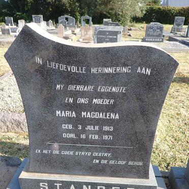 STANDER Maria Magdalena 1913-1971