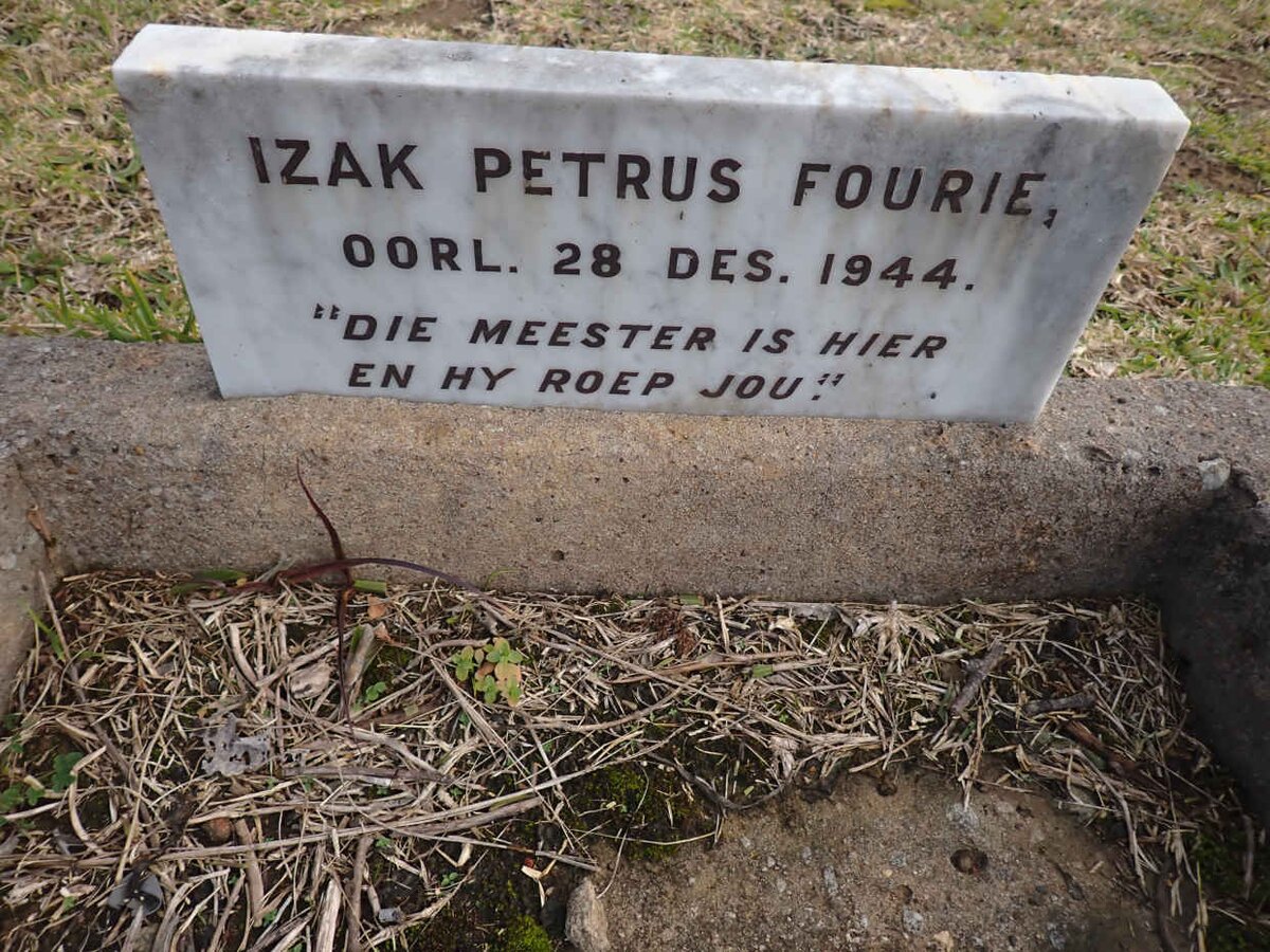 FOURIE Izak Petrus -1944