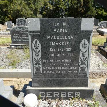 GERBER Maria Magdalena 1921-1970