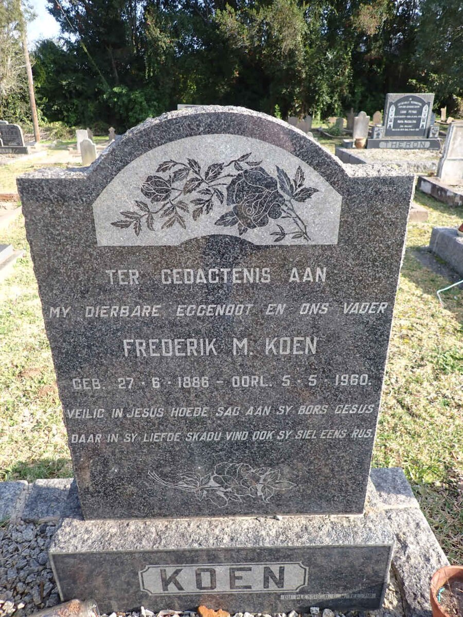 KOEN Frederik M. 1886-1960