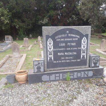 THERON Louis Petrus 1873-1946 &amp; Maria Magdalena ROELOFSE 1879-1960