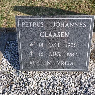 CLAASEN Petrus Johannes 1928-1982