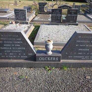 OLCKERS Abraham 1920-1988 & Isabella Elizabeth THERON 1910-1985