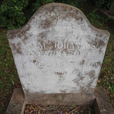 BARNARD Adam Johannes 1879-1921 