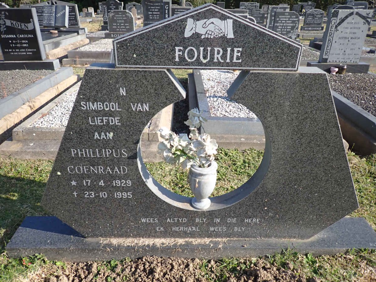 FOURIE Phillipus Coenraad 1929-1995