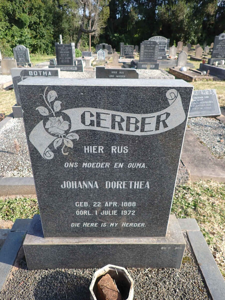 GERBER Johanna Dorethea 1888-1972