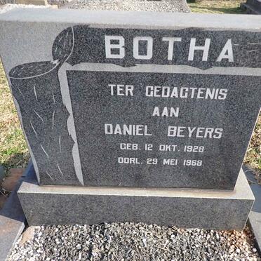 BOTHA Daniel Beyers 1928-1968