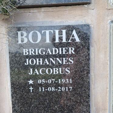 BOTHA Johannes Jacobus 1931-2017