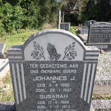 BOTHA Johannes J. 1880-1957 & Susarah 1886-1975