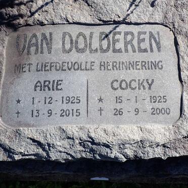 DOLDEREN Arie, van 1925-2015 & Cocky 1925-2000