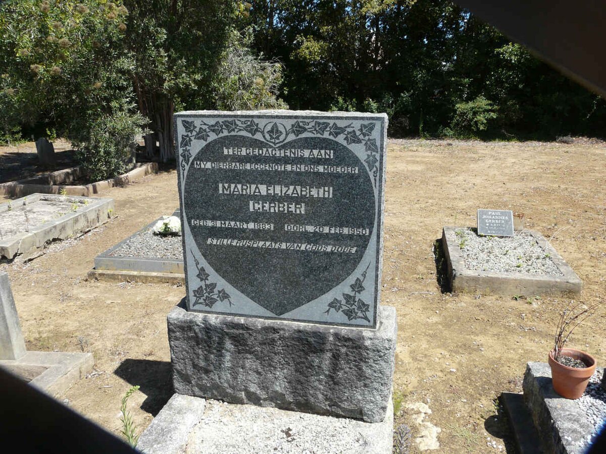 GERBER Maria Elizabeth 1883-1950