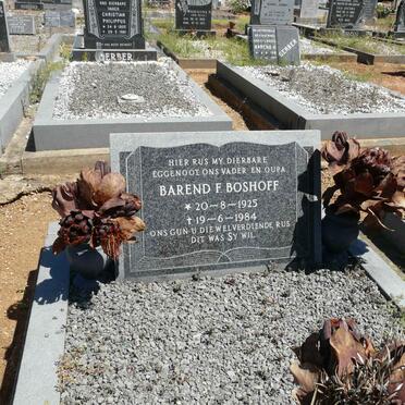 BOSHOFF Barend F. 1925-1984