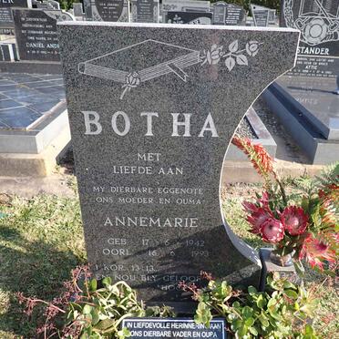 BOTHA Willie 1930-2016 & Annemarie 1942-1993 _2