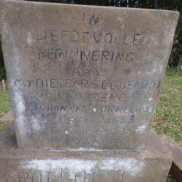 ROELOFSE Johannes Cornelius 1883-1935