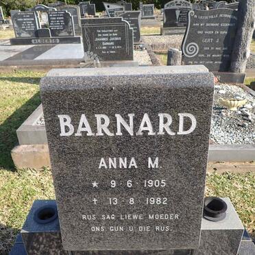 BARNARD Anna M. 1905-1982