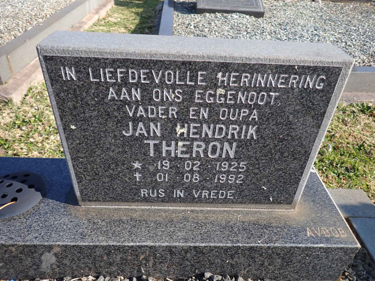 THERON Jan Hendrik 1925-1992