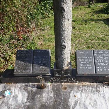 ASPELING Allenby Charles 1919-1987 & Martha Dorothy 1914-1983