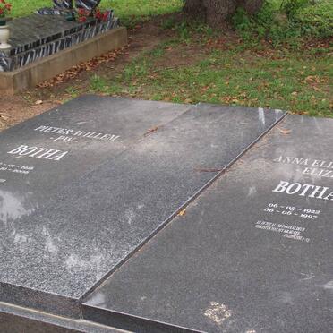 BOTHA Pieter Willem 1916-2006 &amp; Anna Elizabeth 1922-1997