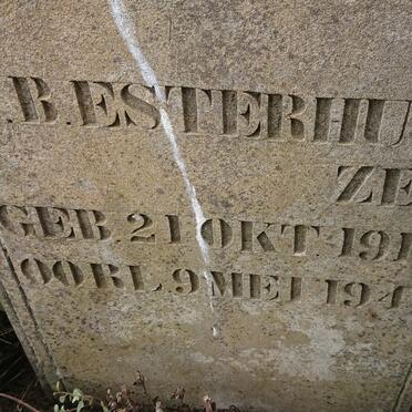 ESTERHUIZEN M.B. 1917-1941