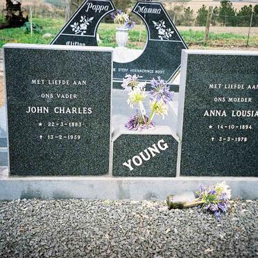 YOUNG John Charles 1883-1959 &amp; Anna Louisa 1894-1978