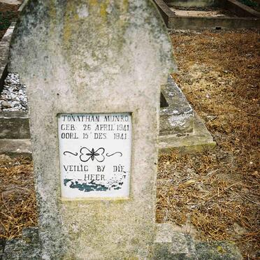 MUNRO Jonathan 1941-1941