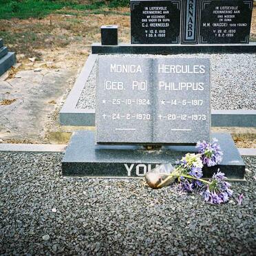 YOUNG Hercules Philippus 1917-1973 &amp; Monica PIO 1924-1970
