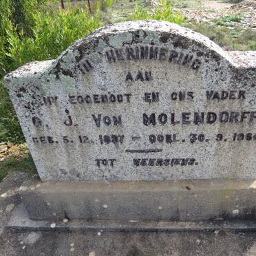 MOLENDORFF G.J., von 1897-1960