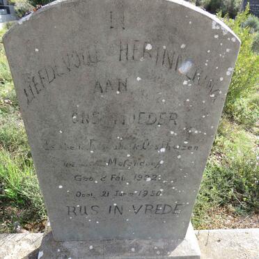 OOSTHUIZEN Isabella Elizabeth nee MOLENDORFF 1902-1950