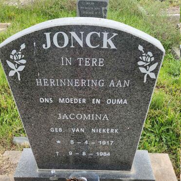 JONCK Jacomina nee VAN NIEKERK 1917-1984