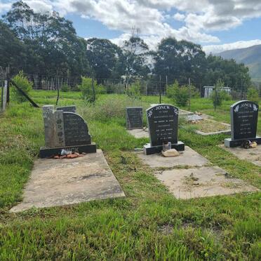 Western Cape, GEORGE district, Klein Langkloof, Boskloof, Kliprivier 122_3, K'Buku, farm cemetery