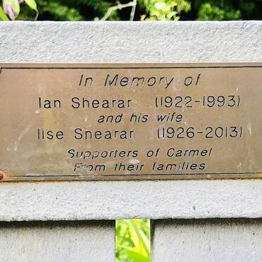 SHEARER Ian 1922-1993 & Ilse 1926-2013