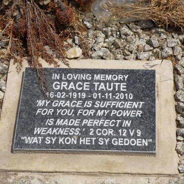TAUTE Grace 1919-2010