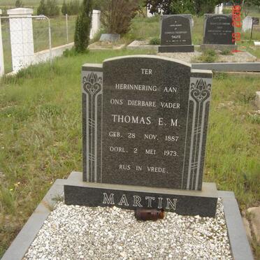 MARTIN Thomas E.M. 1887-1973