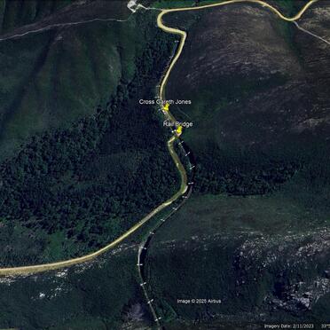 Western Cape, GEORGE district, Montagu Pass, Roadside Memorial