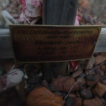 JONCK Elizabeth 1934-2016