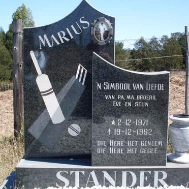 STANDER Marius 1971-1992