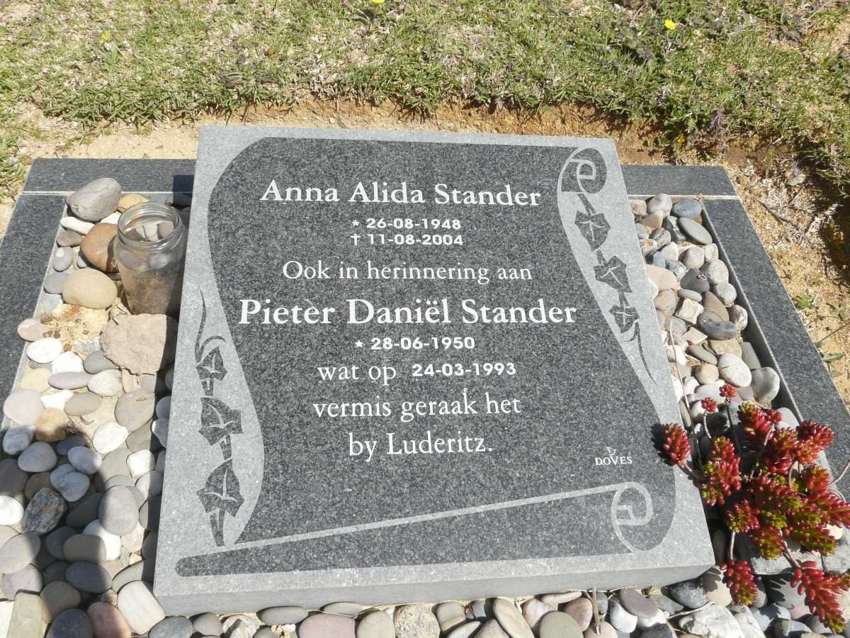 STANDER Pieter Daniel 1950-1993 &amp; Anna Alida 1948-2004